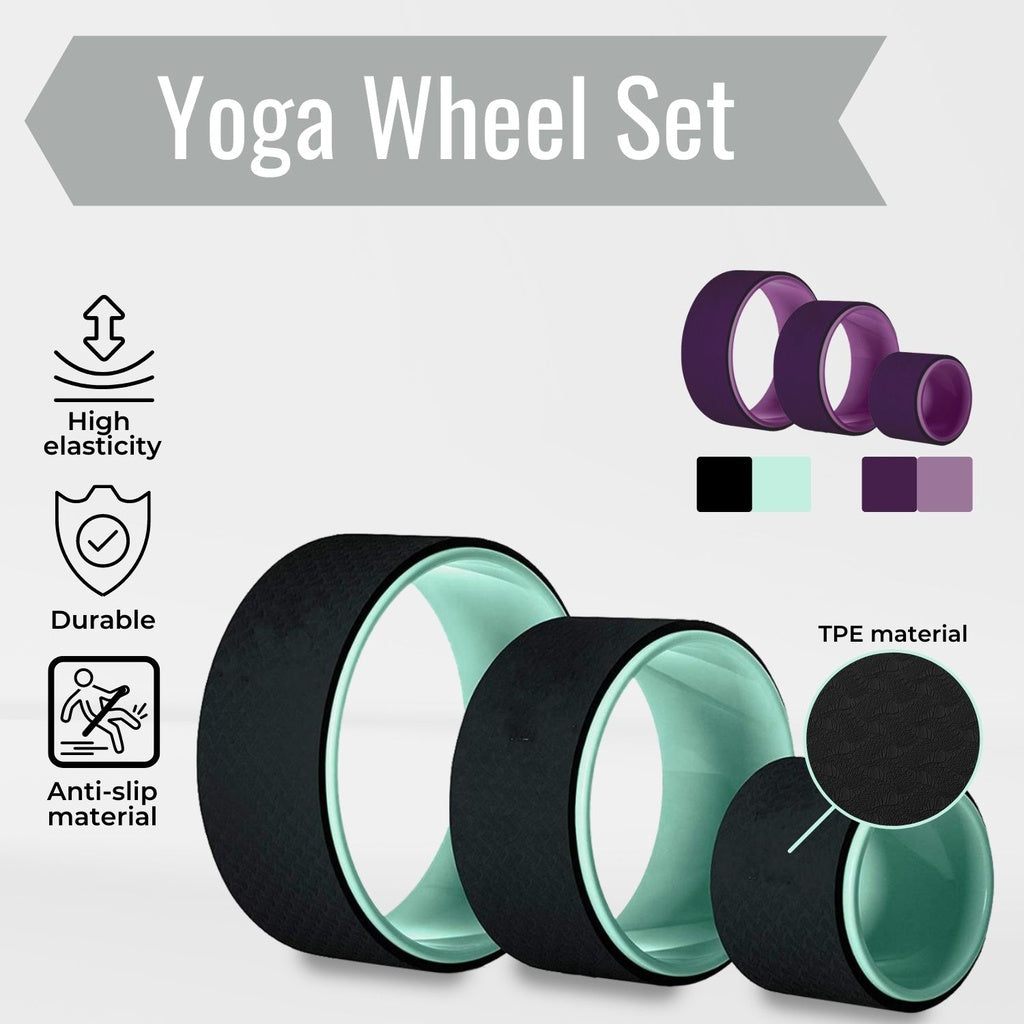Yoga Wheels: 3 Pieces Set