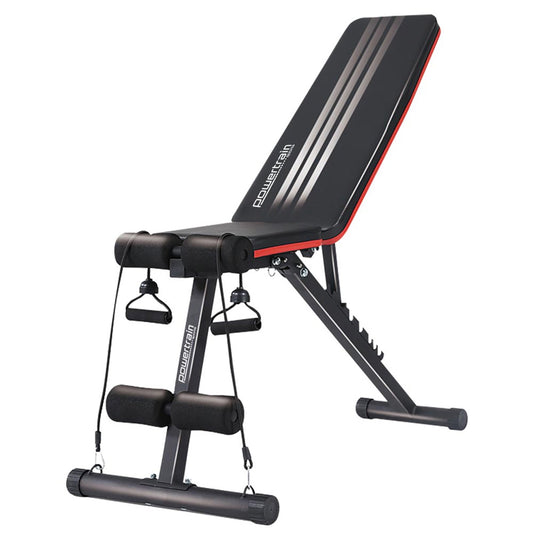 Adjustable Bench with Resistance Bands